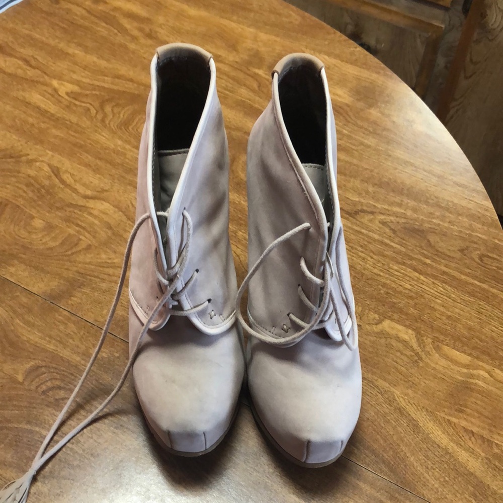 Women's Cream Ankle Boots by Steve Madden